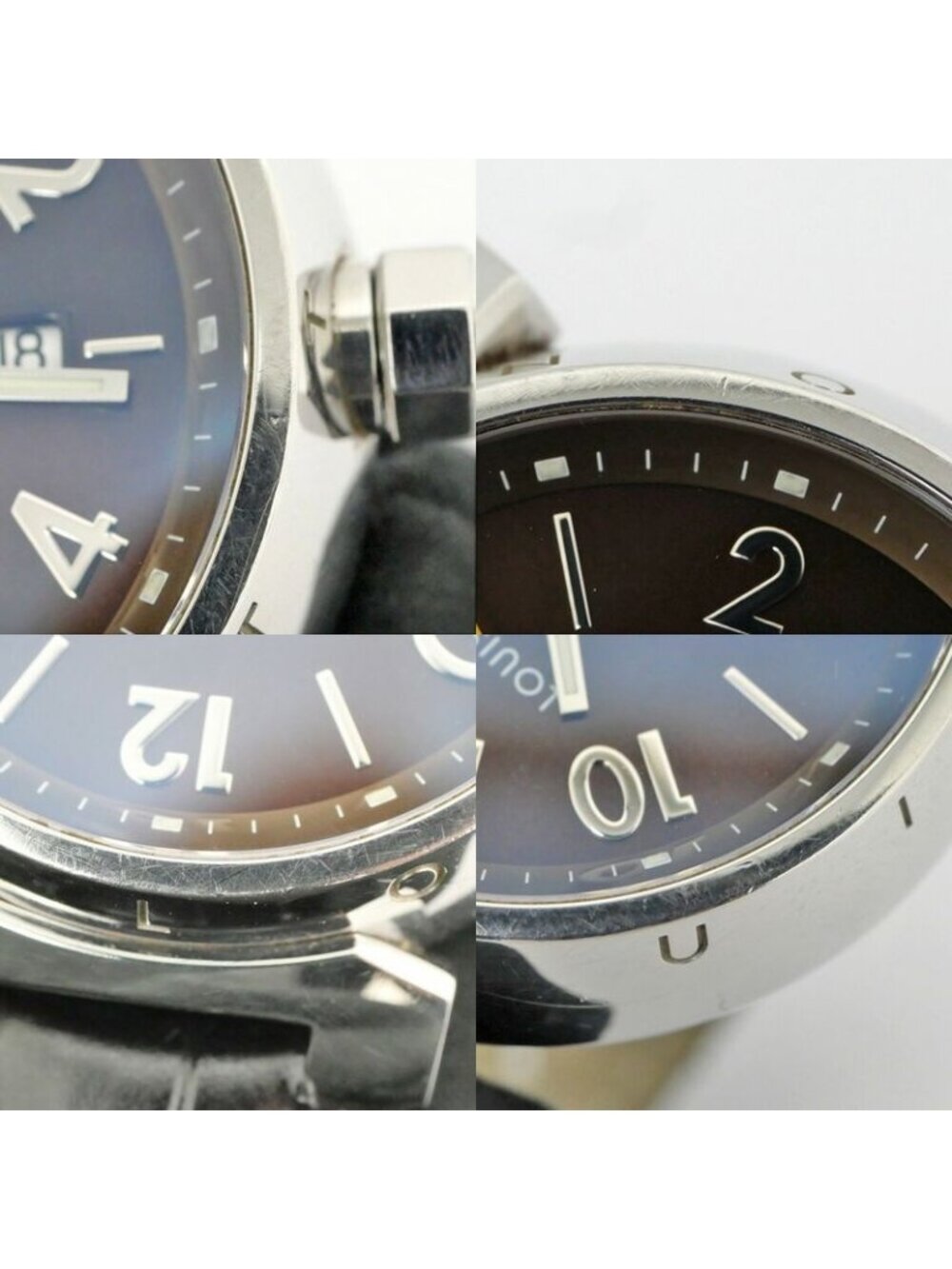 Louis Vuitton Tambour Date Brown SS Quartz Watch - Picture 9 of 10